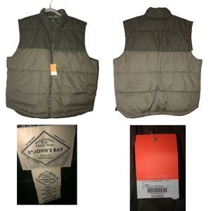 St. John's Bay Mens 2XL Two Tone Puffer Vest